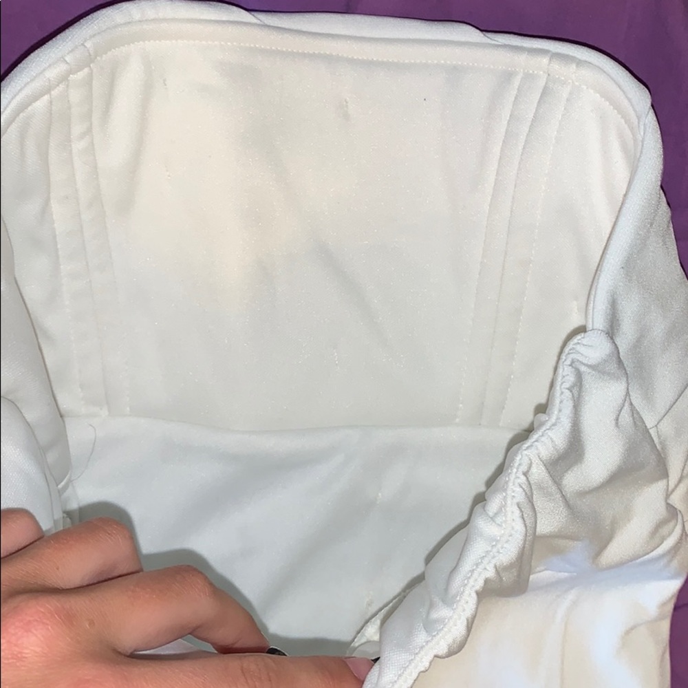 Charlotte Russe strapless white ruffle dress, XS - Picture 6 of 6
